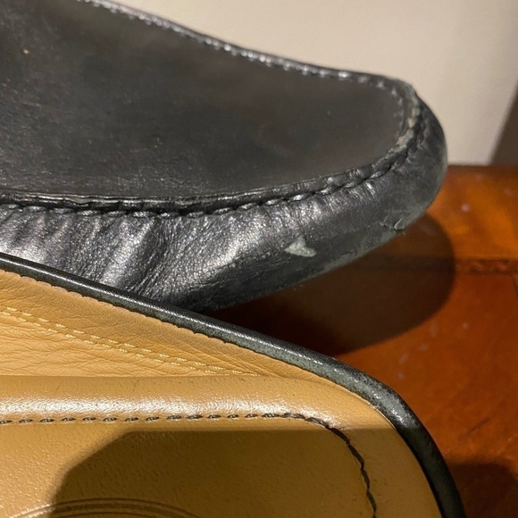 Tod’s Black Leather Flat Mules Size 10 SOLD AS IS - Picture 4 of 11
